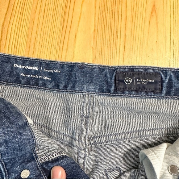 AG Adriano Goldschmied Tuxedo Stripe Ex Boyfriend Slouchy Slim Jeans Women’s 27 - Picture 8 of 13